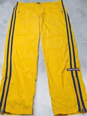 Vintage Abercrombie & Fitch Striped Windbreaker Track Pants Relaxed Fit 40W